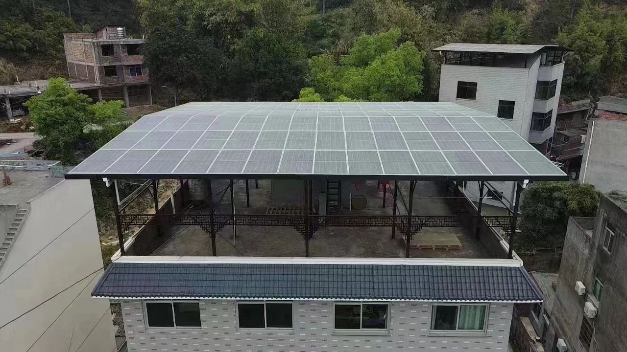 白城15kw+10kwh自建别墅家庭光伏储能系统